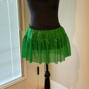 Sparkle Athletic Running Skirt - Green